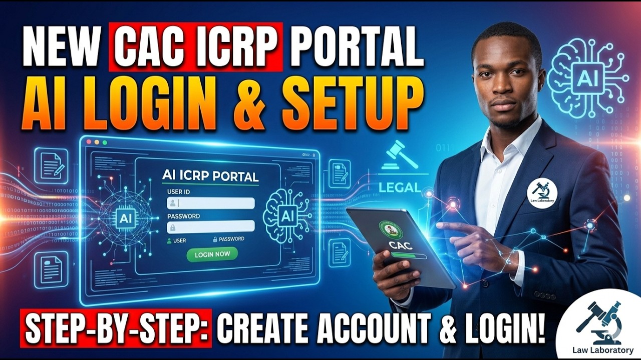 HOW TO CREATE CAC ACCOUNT AND HOW TO LOGIN TO NEW CAC AI ICRP PORTAL.  First Step.