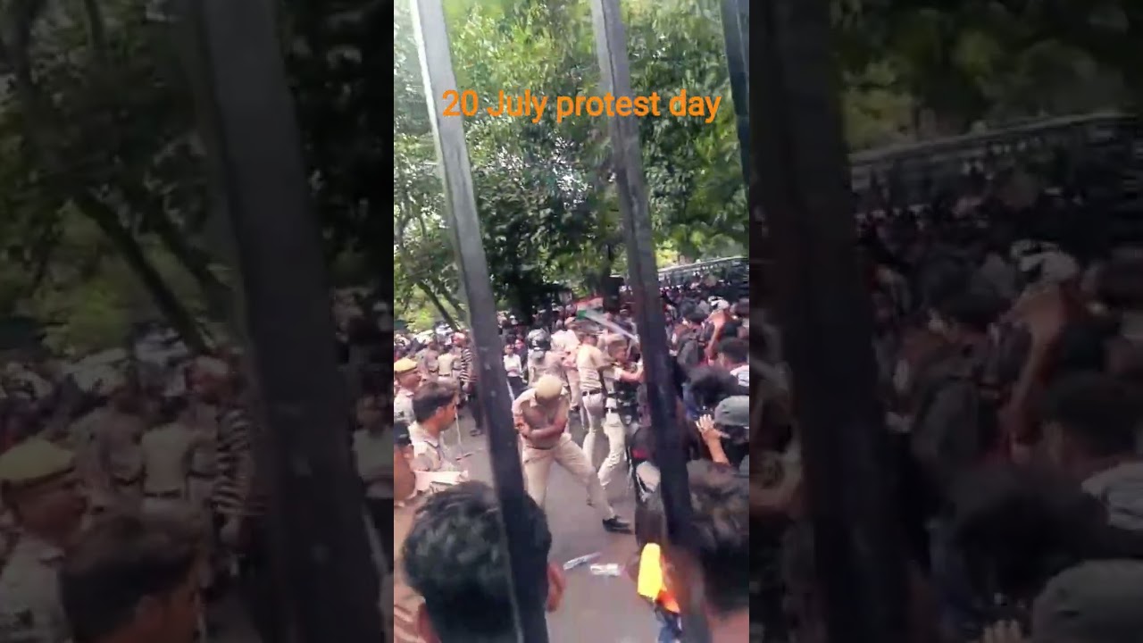 20 July police dwara students ke upar lathicharz #cjp #protest #students #system #government