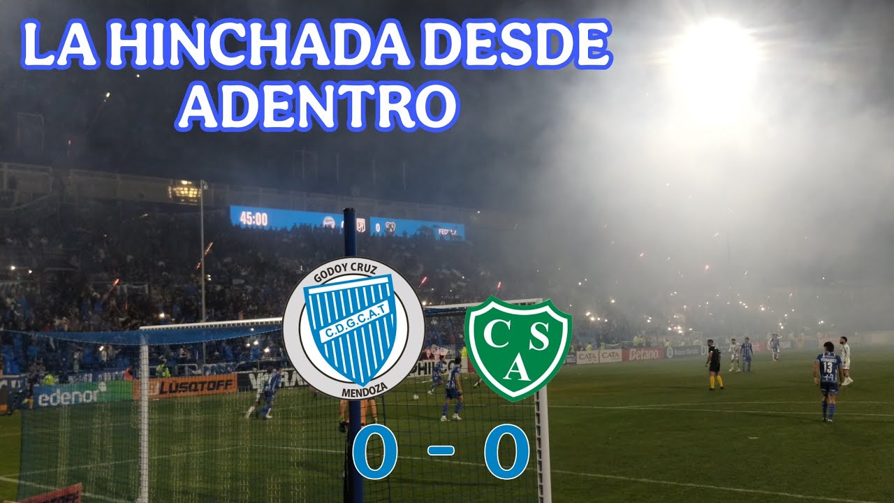 LA HINCHADA DESDE ADENTRO EN EL GAMBARTE | GODOY CRUZ 0-0 SARMIENTO F2 #godoycruz #futbol #gambarte