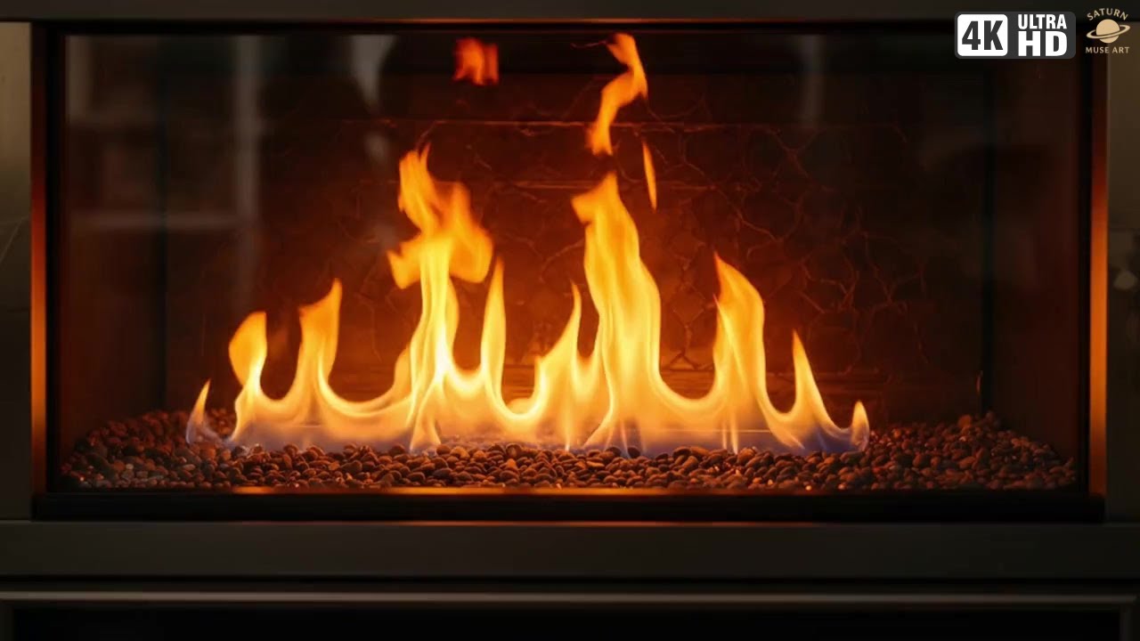 Fireplace Ambience | 4 Hours of Fire Sounds for Sleep & Cozy Evenings 🔥