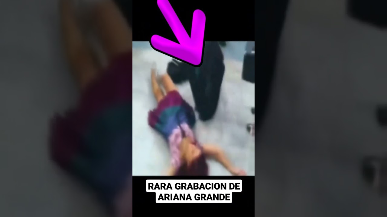 Extra&ntilde;a grabaci&oacute;n de ARIANA GRANDE en el set de NICKELODEON #shorts