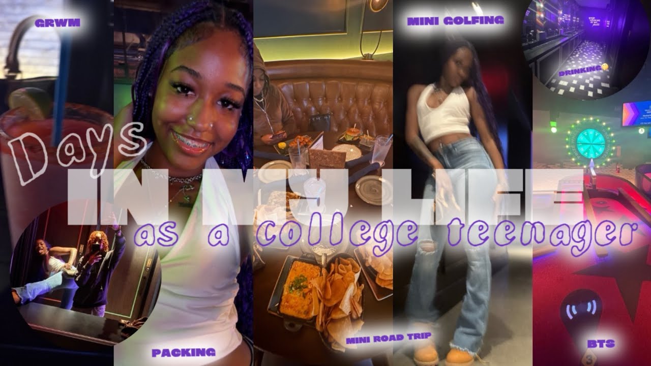 DAYS IN MY LIFE|| college, packing, grwm, mini golfing, drinking & more!!