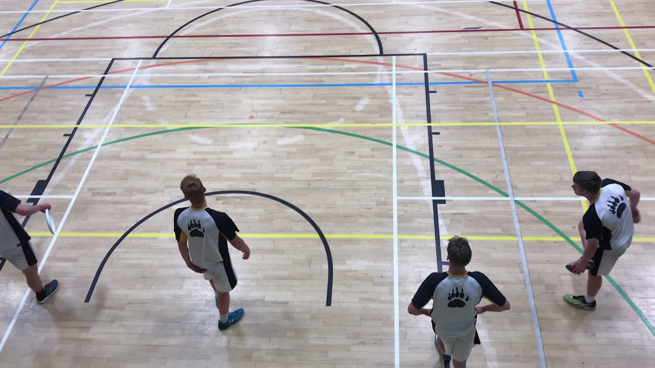 AirBadgers 1 vs Gonzaga UK Junior National Indoor Ultimate Frisbee Championships 2018