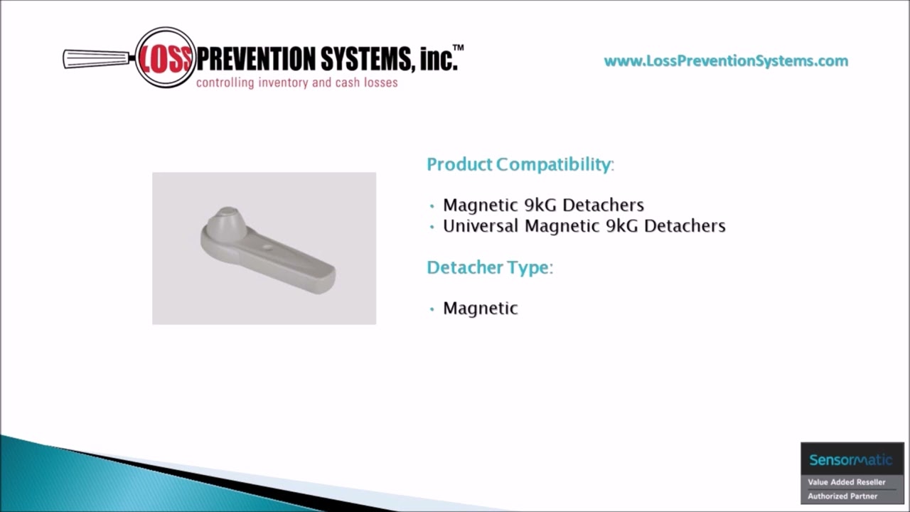 Sensormatic- Magnetic 9kG Tack Tag - Loss Prevention Systems
