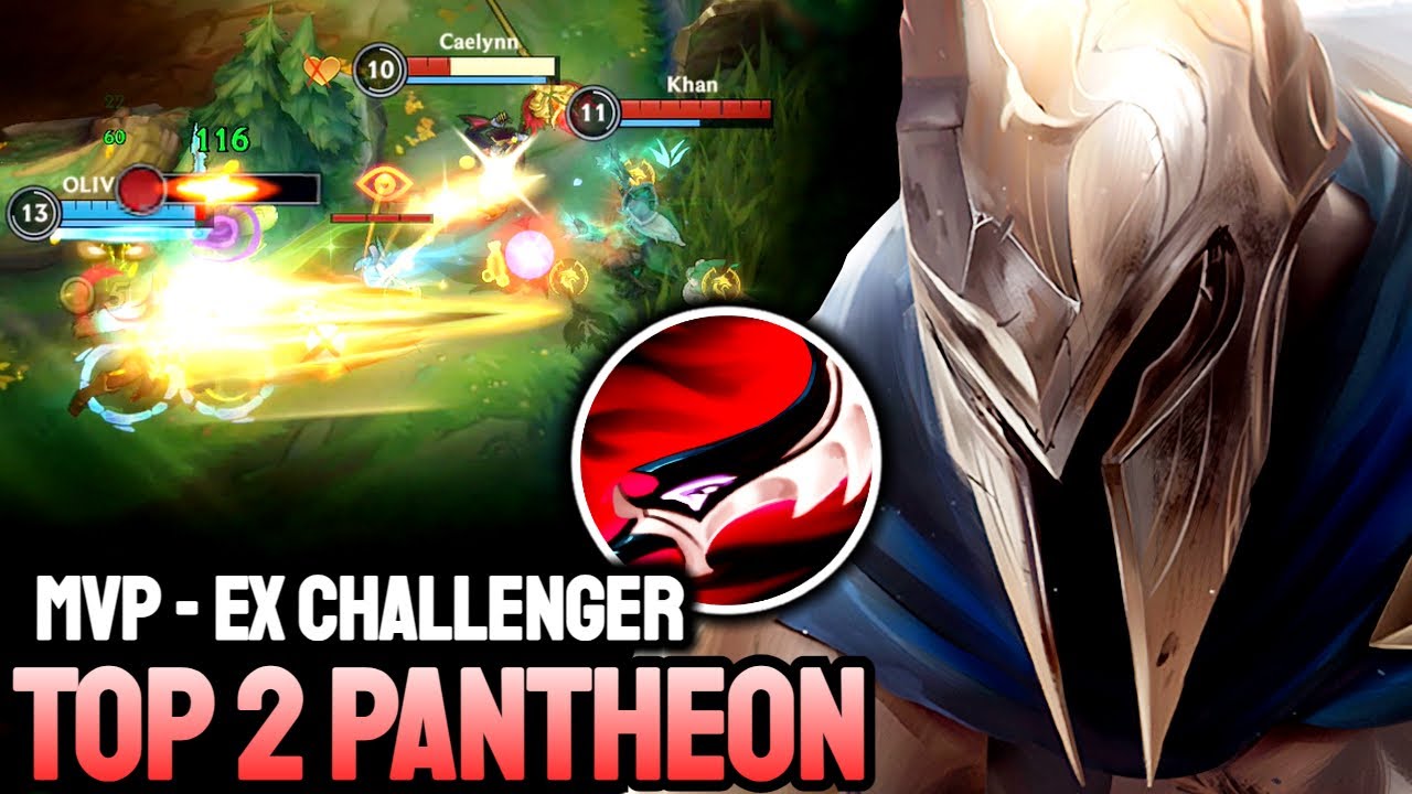 WILD RIFT PANTHEON - TOP 2 PANTHEON GAMEPLAY - EX CHALLENGER RANKED