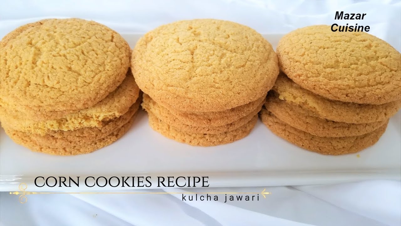 KULCHA JAWARI  کلچه جواری  CORN COOKIES RECIPE EASY COOKIES RECIPE,CORN COOKIE