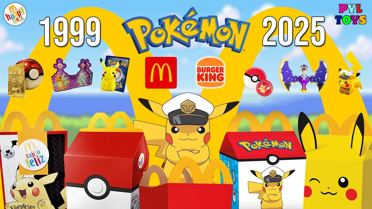 TODOS los JUGUETES de POKÉMON de MCDONALDS y BURGER KING (1999-2025)