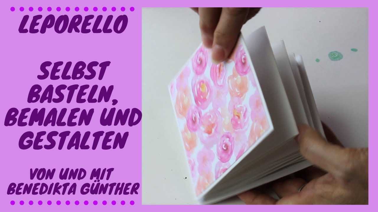 Leporello selber basteln, bemalen und gestalten.