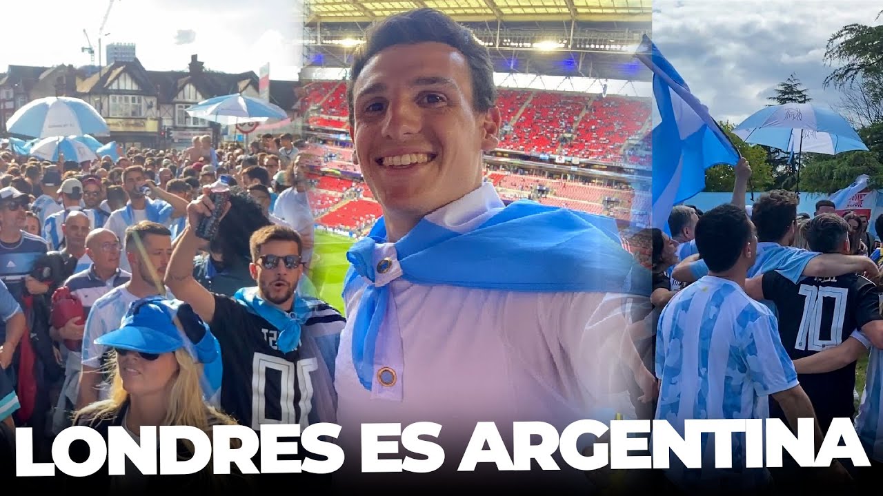 El día que los ARGENTINOS coparon LONDRES I Finalissima 2022