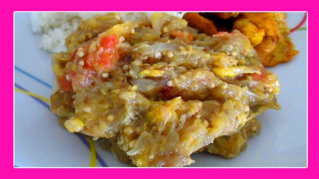 ENSALADA CALIENTE DE BERENJENA CON PLÁTANO MADURO/LOS ROLES DE EDY