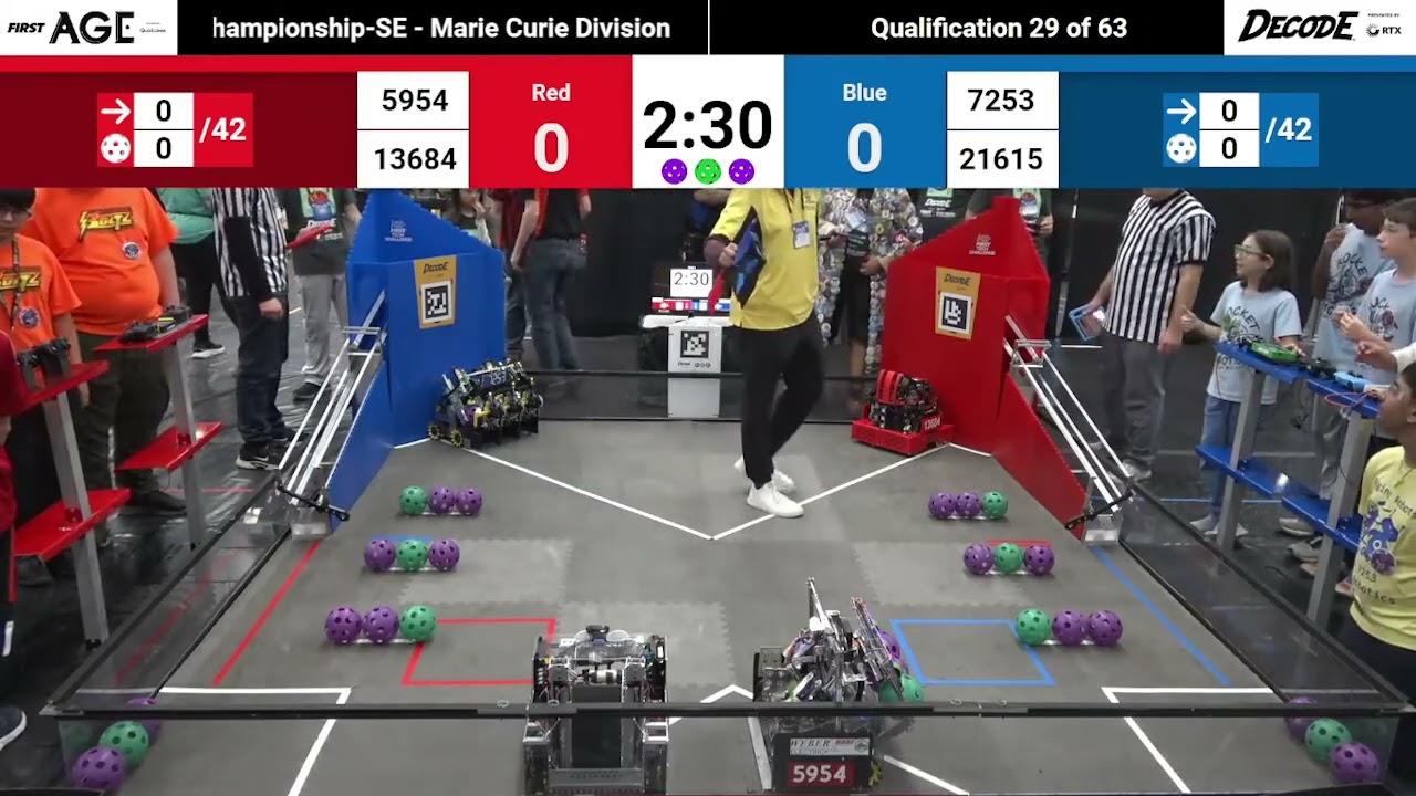 FTC Michigan State Championships SE 2025 Marie Curie - Qualification Match 29 - Infinity Tech 13684