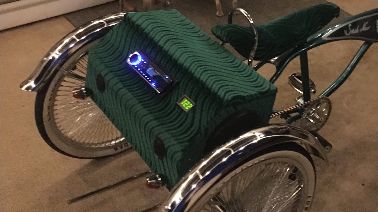 Lowrider trike sound system