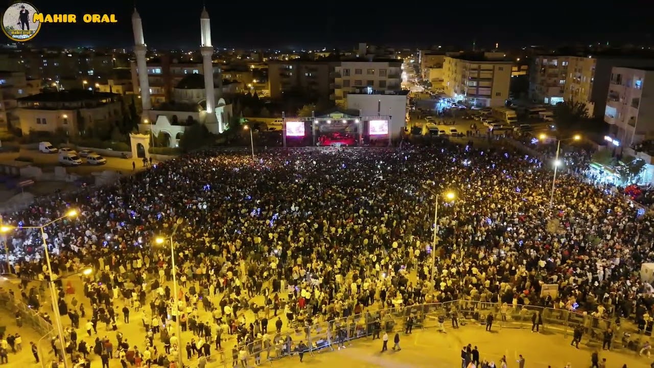 357- MARDİN NUSAYBİN ROJDA ŞENSES KONSERİ DRON CEKİMİM 