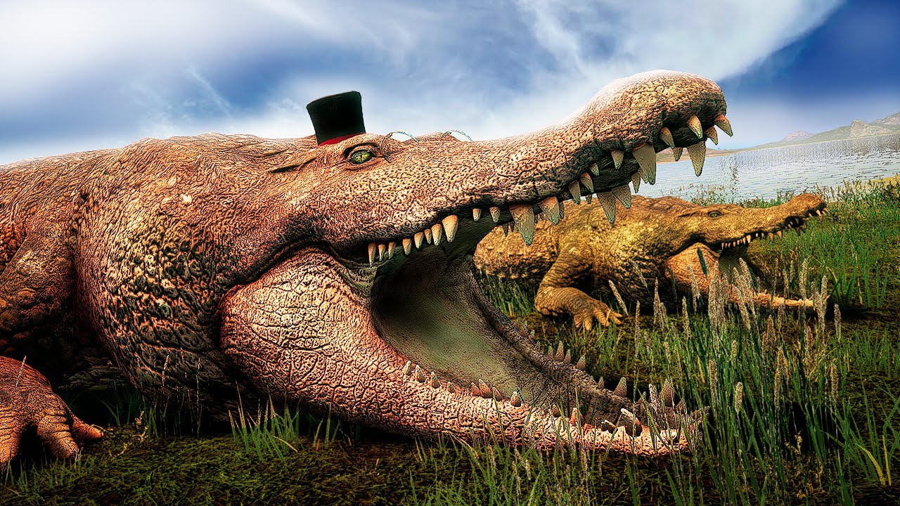 Crocodilo - Família de Crocodilos, Bebê Crocodilo, um Leopardo Caçou o Primo   - Animalia Survival 🐊