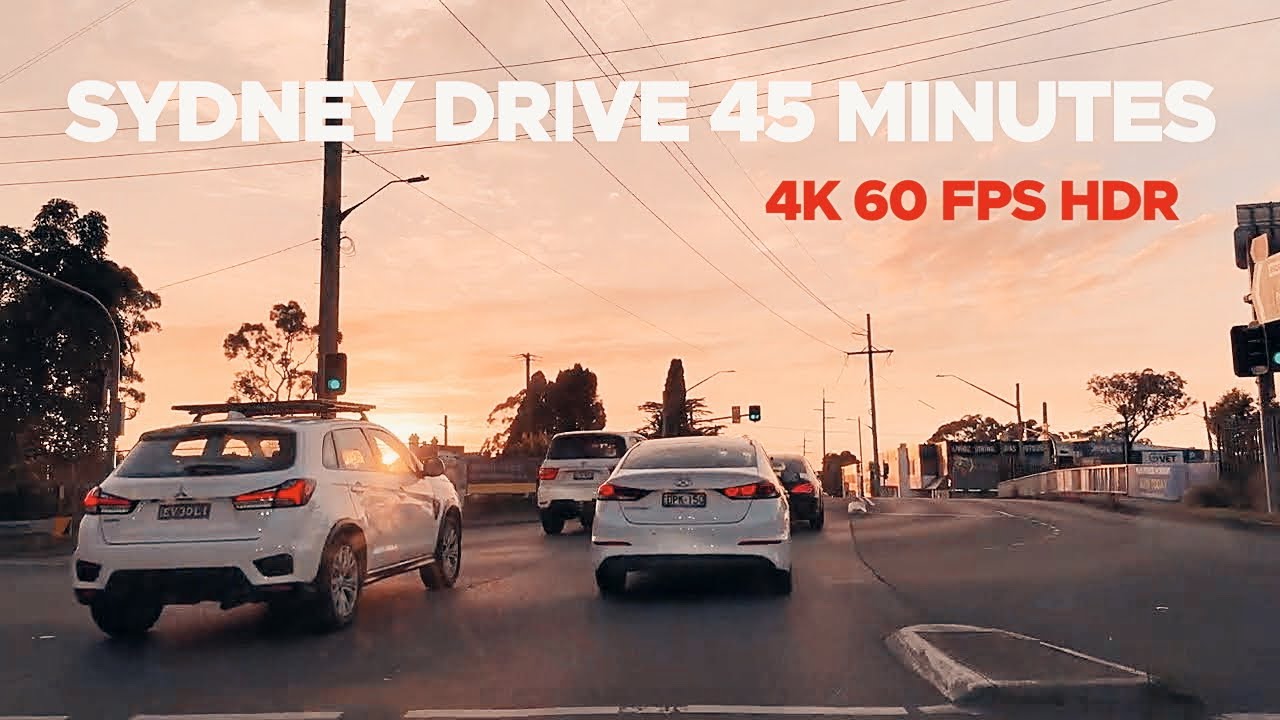 Sydney Drive 45 min Hornsby Heights to South Granville via M2 Tunnel & Baulkham Hills | 4K HDR 60FPS