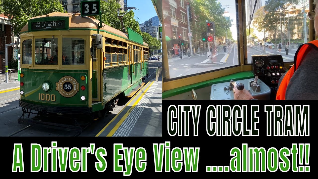 Driver's View on Melbourne City Circle Tram ​⁠@kartwheelkarl #trams #melbourne #australia #trolleys