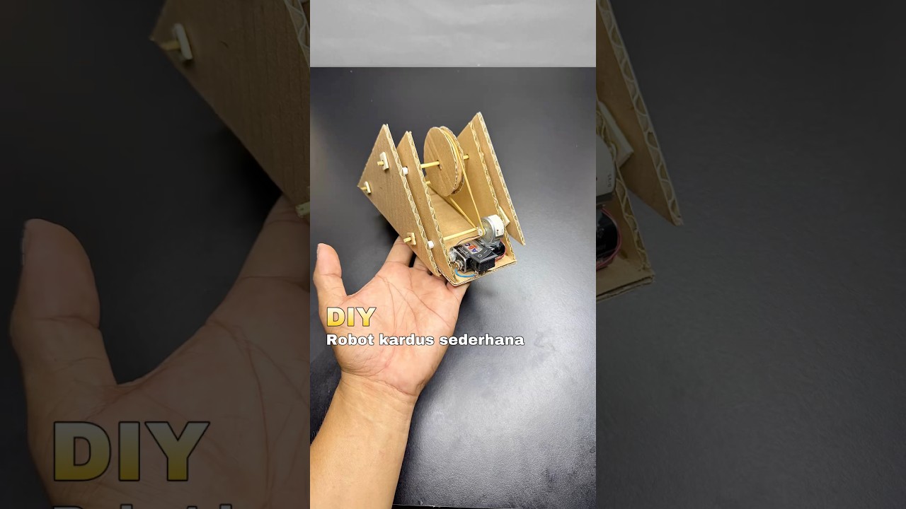 diy robot mainan kardus sederhana bertenaga baterai 9volt #diy #tutorial #creative #mainan  #toys