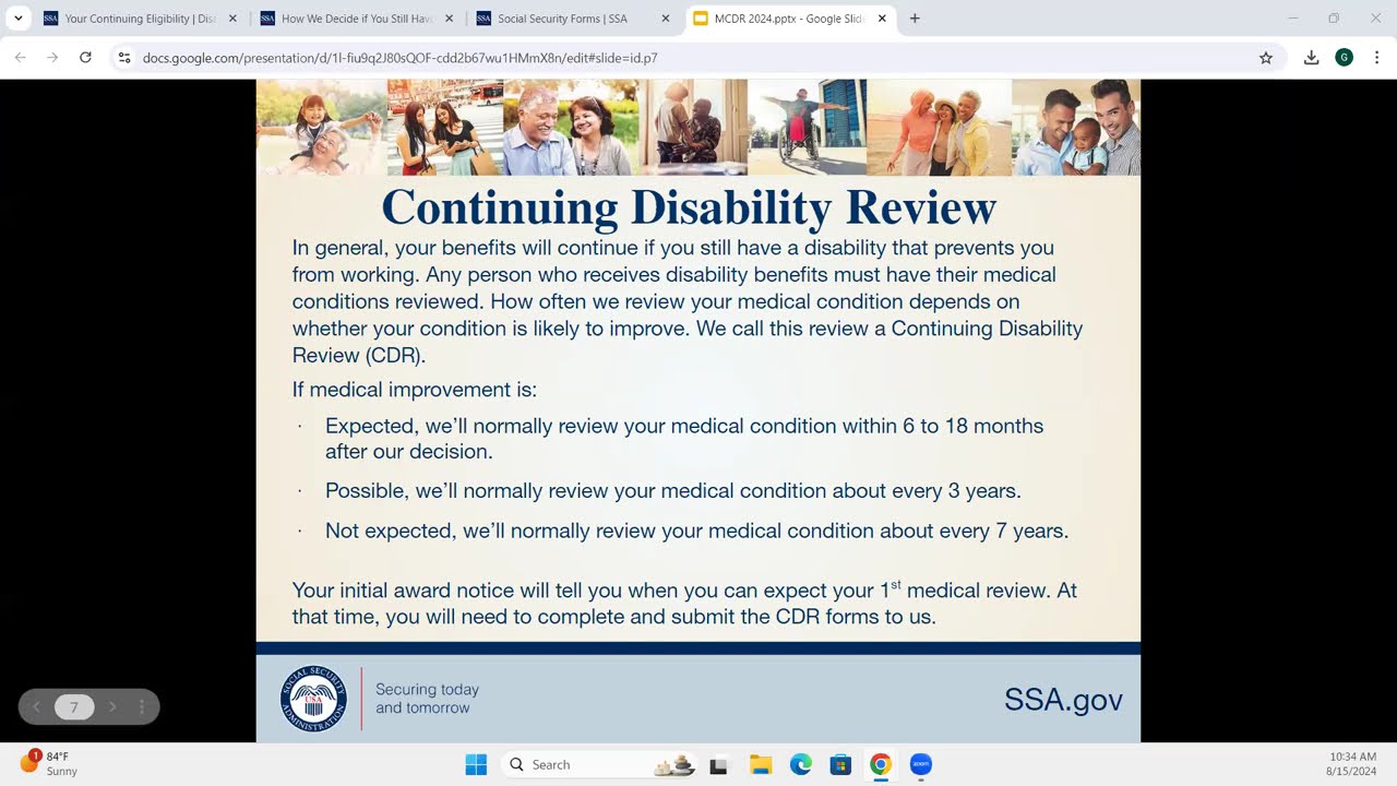 Understanding the Social Security Medical Continuing Disability Review (CDR)