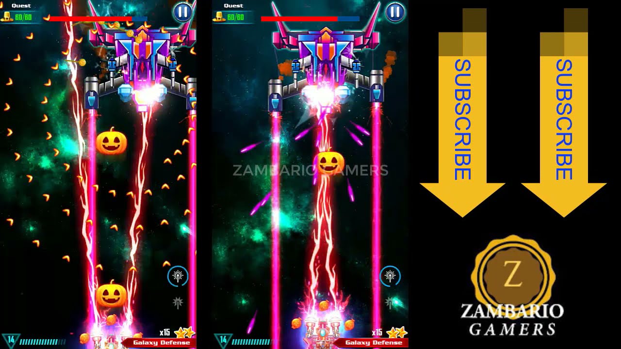 Galaxy Attack Alien Shooter | Galaxy Defense Event 2021 Full | 1 To 20 | Valentino | Zambario Gamers