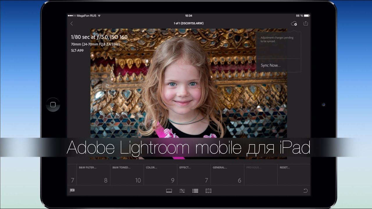 Adobe Lightroom Mobile для iPad