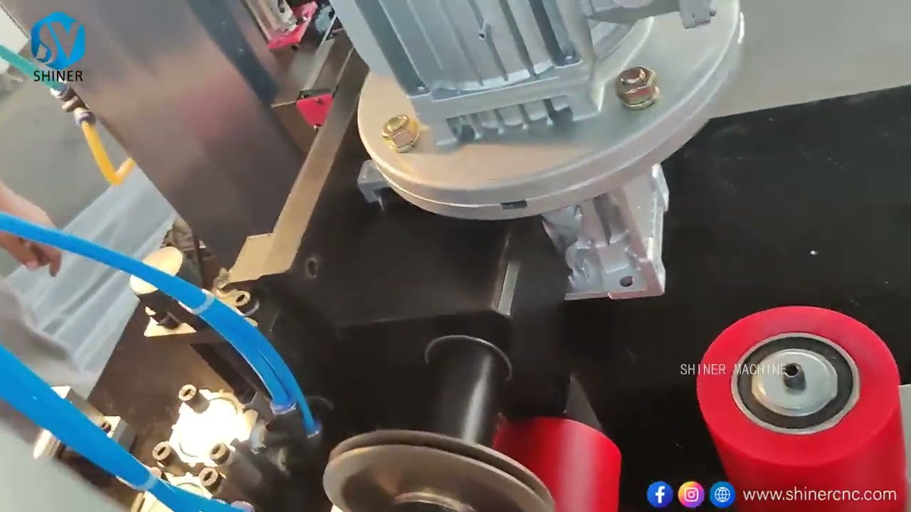 Thermal break aluminium profile knurling and strip inserting machine
