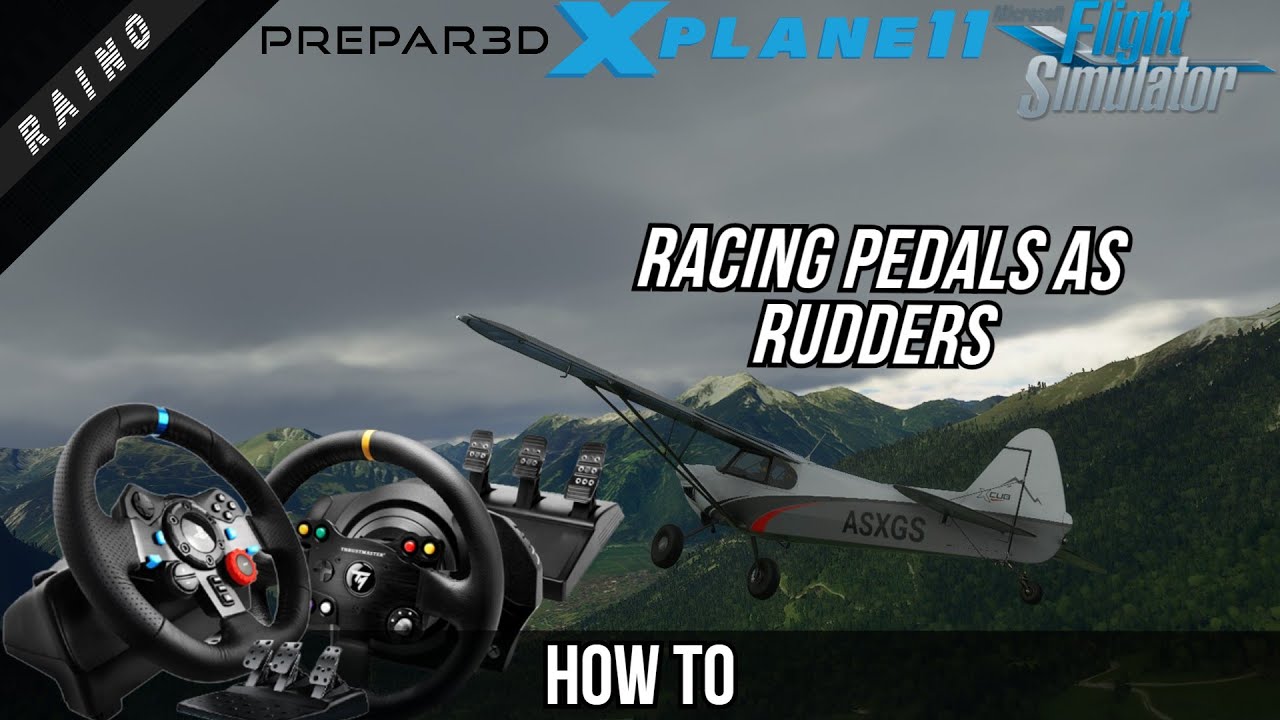 HOW TO USE RACING PEDALS AS RUDDERS | MICROSOFT FLIGHT SIMULATOR 2020