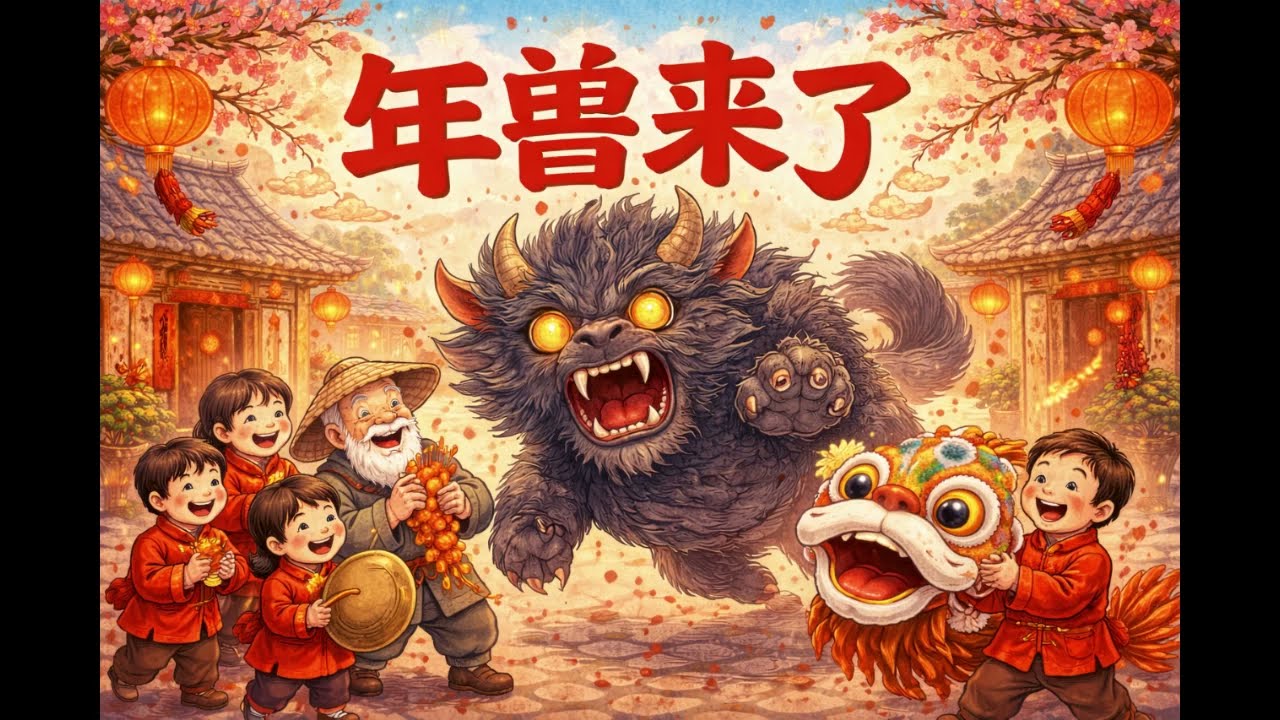 🧧 The Legend of Nian | Chinese New Year Story for Kids