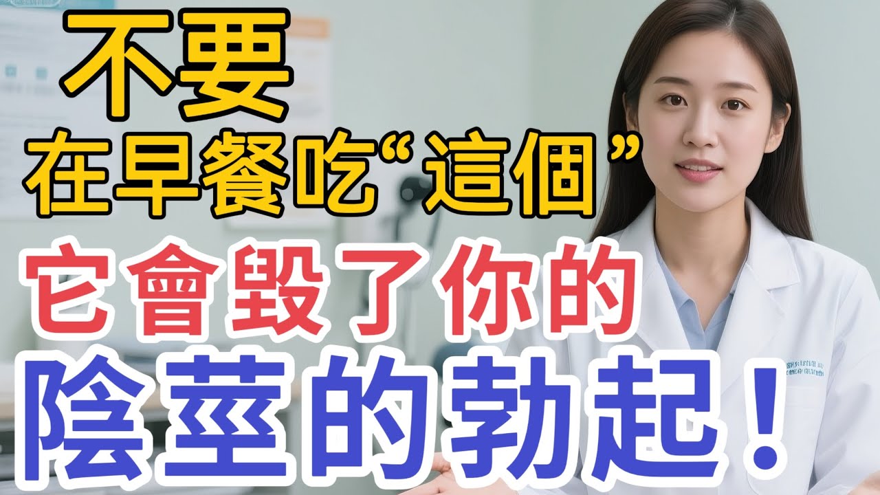 泌尿科醫生提醒：如果您勃起差，軟綿綿，早餐上的這個食物就一定不要喫！#男性健康 #中國醫 #健康