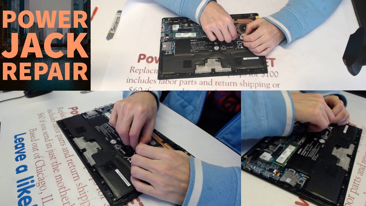 Taking apart tear down guide Sony Vaio Pro 13