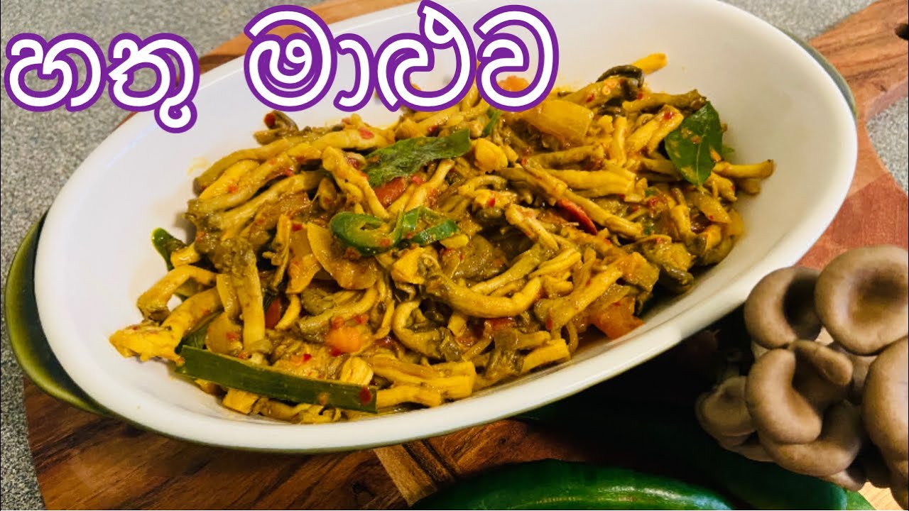 හතු මාළුව |Sinhala Recipe |  Delicious and Healthy Mushroom dish by ANstyle Cooking