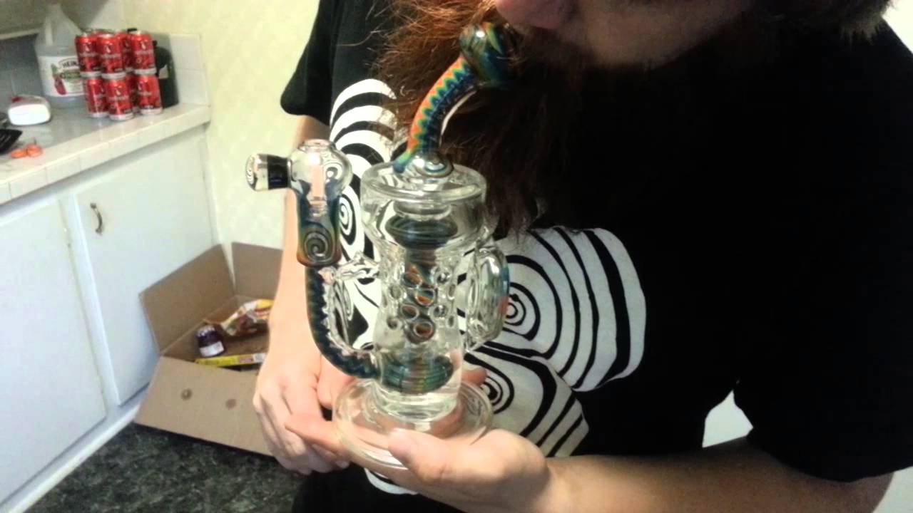Pyriglyphics Glass double layer Plinko perc Internal Recycler