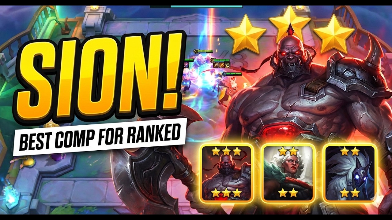 TFT Ranked | 3-STAR SION IS LITERALLY BROKEN! (Best Comp for Ranked)