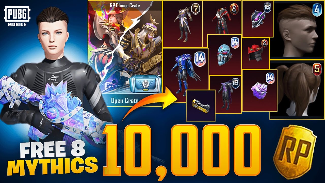 😱BEST LUCK GOT FREE MYTHICS IN RP CRATE OPENING