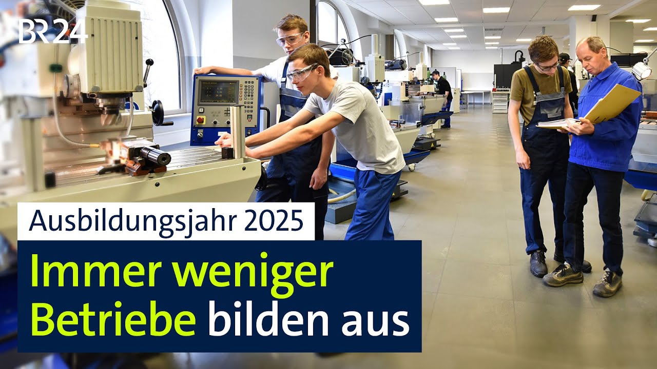 Ausbildungsjahrgang 2025: Immer wenige Betriebe bilden aus | BR24