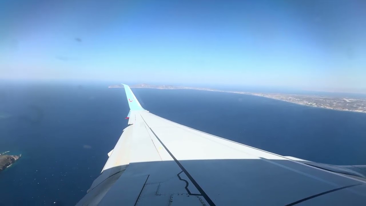 TuiFly 737-800 Morning landing in Kos 