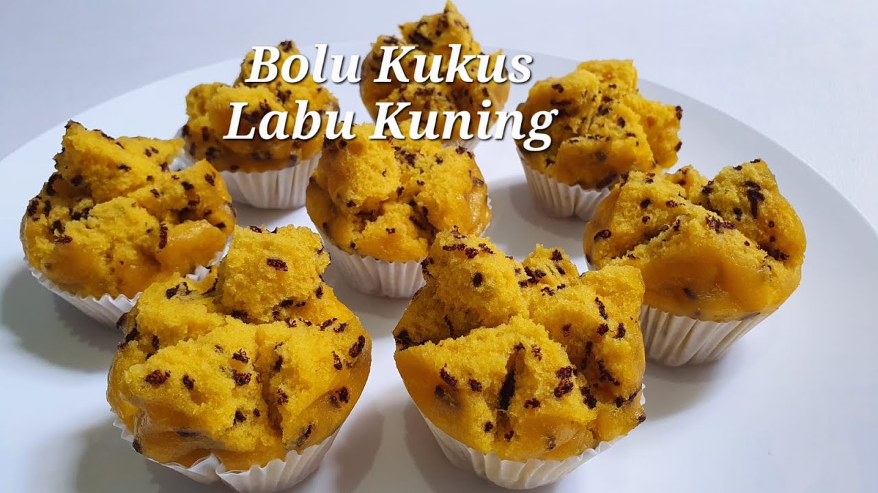 Bolu Kukus Mekar Labu Kuning, no mixer, hanya diaduk-aduk!