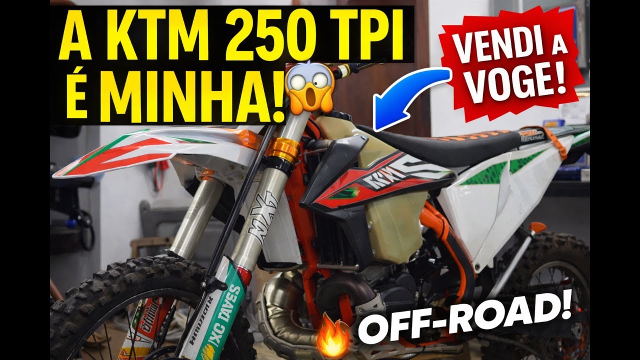 AGORA TENHO UMA KTM? 🏍️🔥 | Trilhas Offroad + Troca da Minha Voge