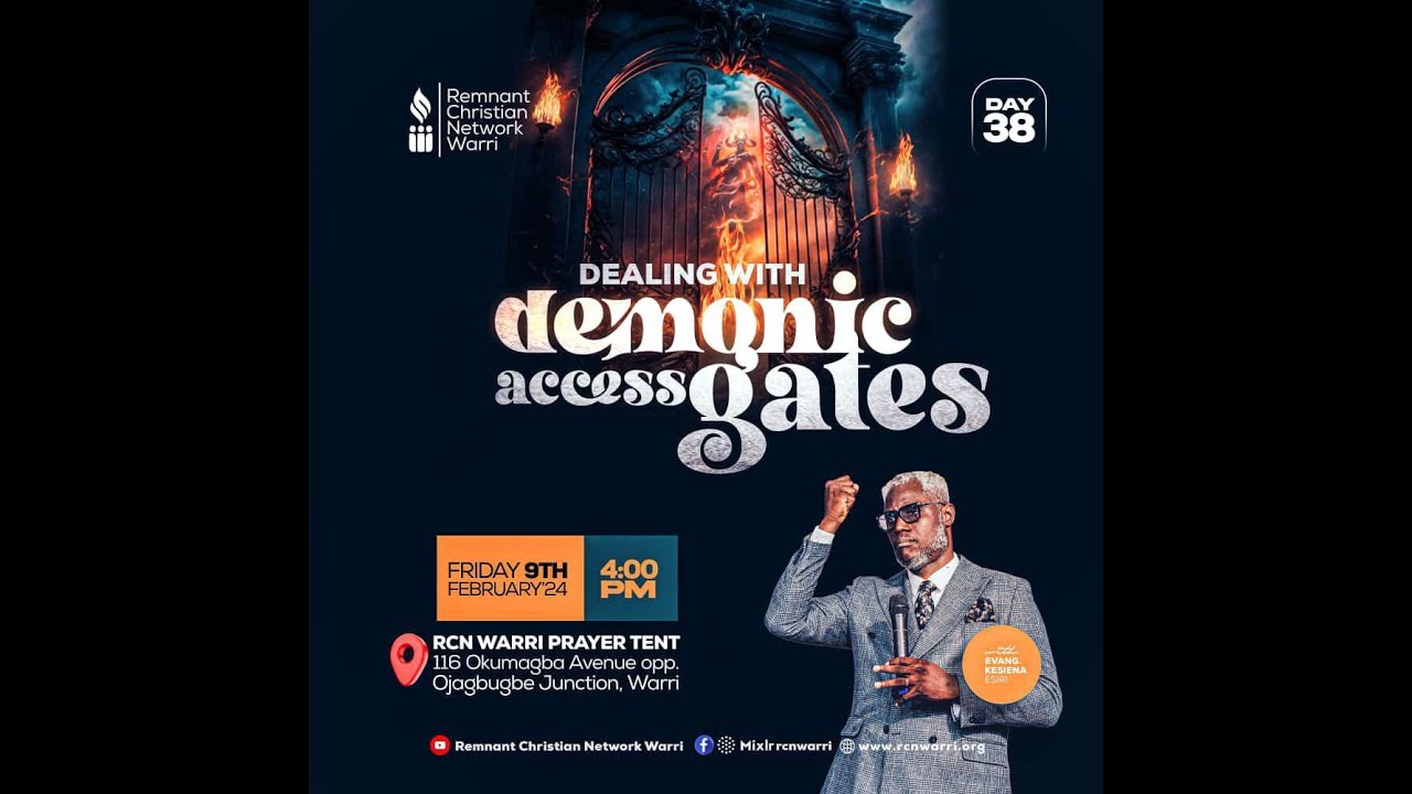 40DAYS FAST || DEALING WITH DEMONIC ACCESS GATES || DAY 38 || EVANG. KESIENA ESIRI