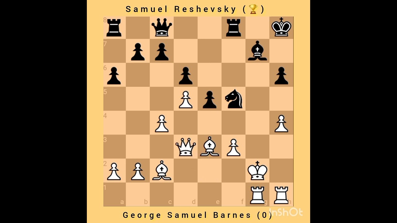 George Samuel Barnes vs Samuel Reshevsky || Ruy Lopez Opening || Western Championship, 1932 #chess