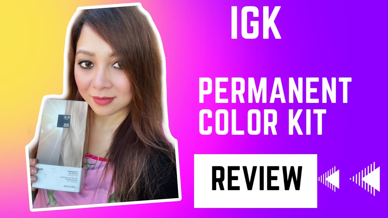 DYING MY HAIR AT HOME | IGK PERMANENT HAIR COLOR KIT Review #igkhair