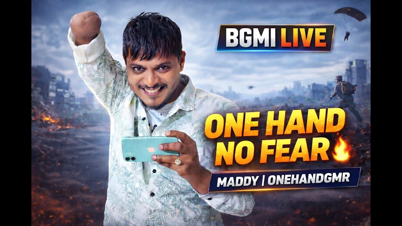 Ace master lagega??? Indian One Hand Gamer 🔥BGMI LIVE