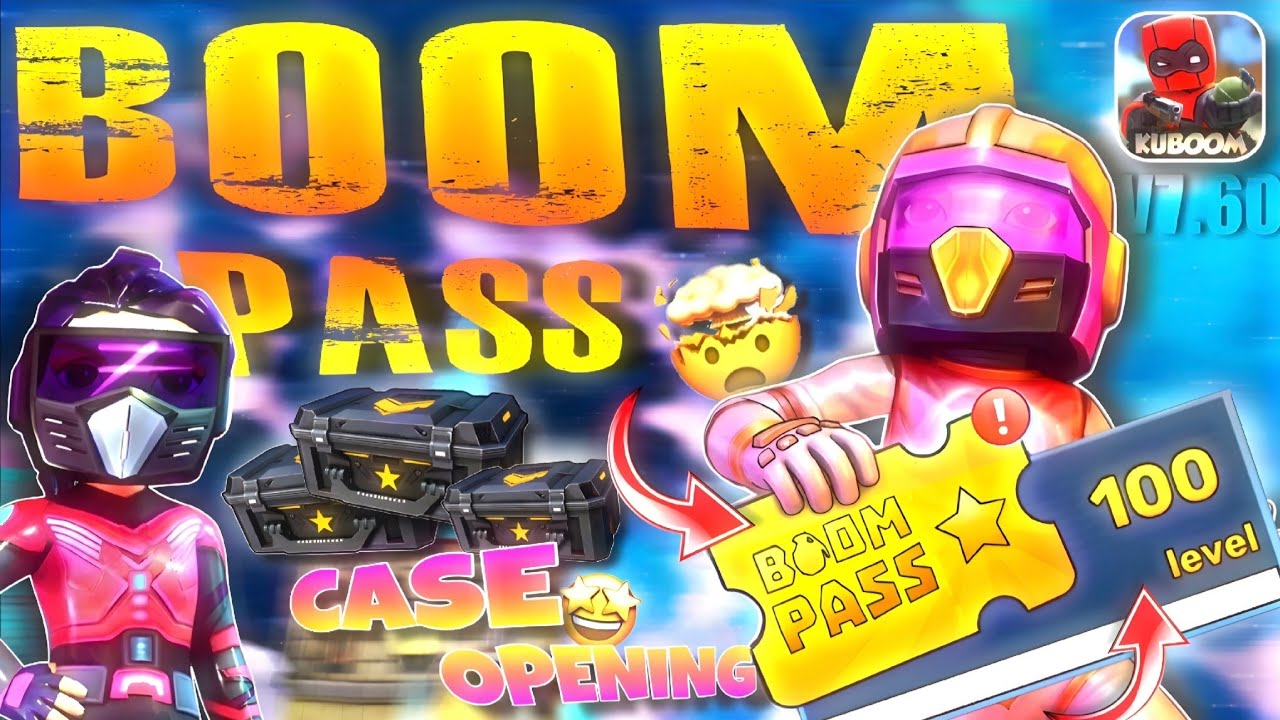 BOOM PASS - 1 TO 100 LEVEL REWARDS 🙀| LUCKY? | V 70.60 - KUBOOM #ky6ym #update 