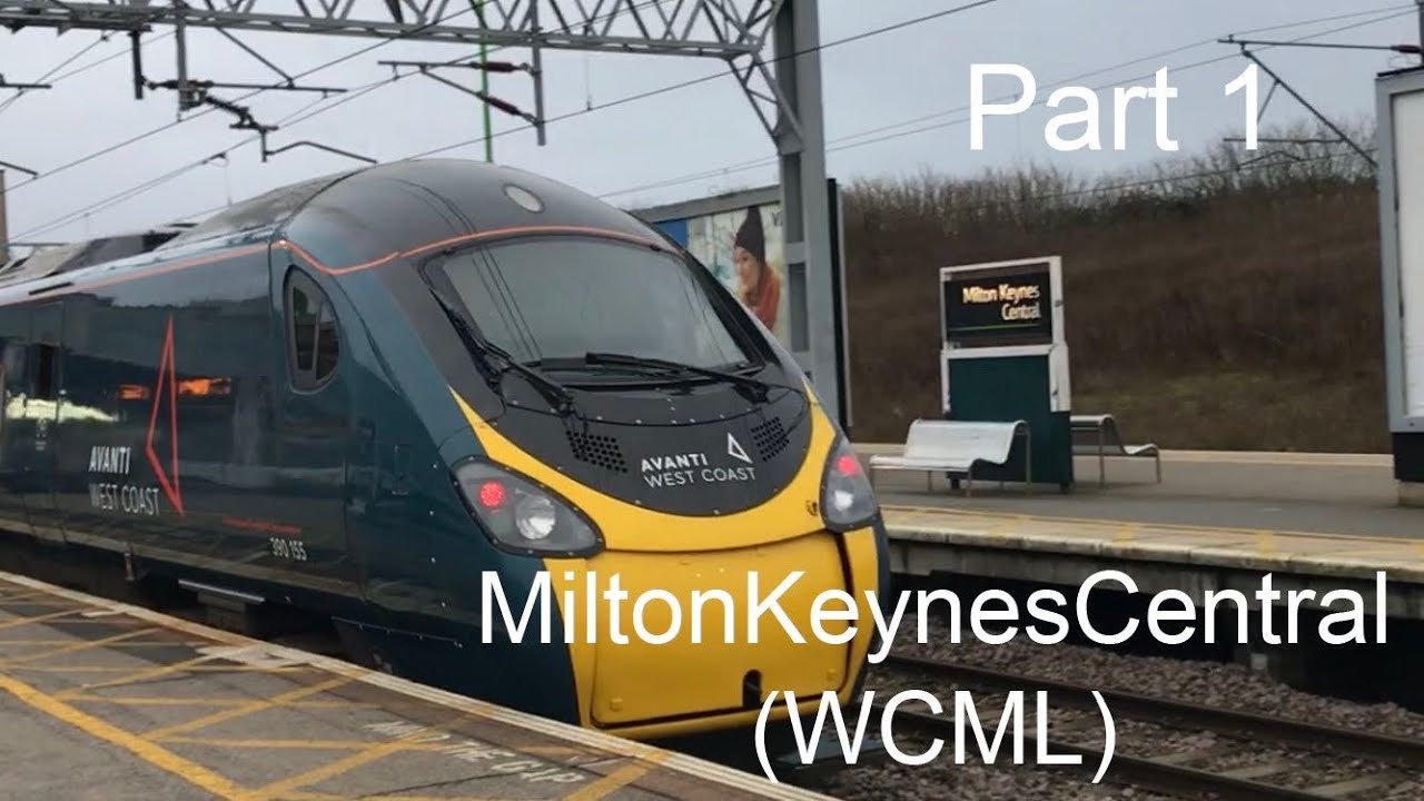 Trains at Milton Keynes Central (West Coast Mainline)  - 11/01/2020 - Part 1