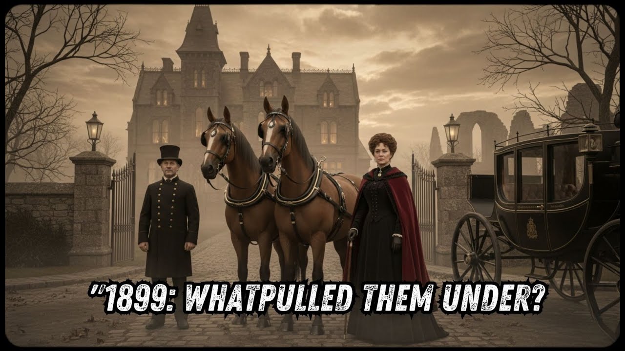 THE WATERFORD CARRIAGE HORSES:1899 ARISTOCRAT'S MATCHED PAIR BOLTED INTO RIVER BODIES NEVER SURFACED