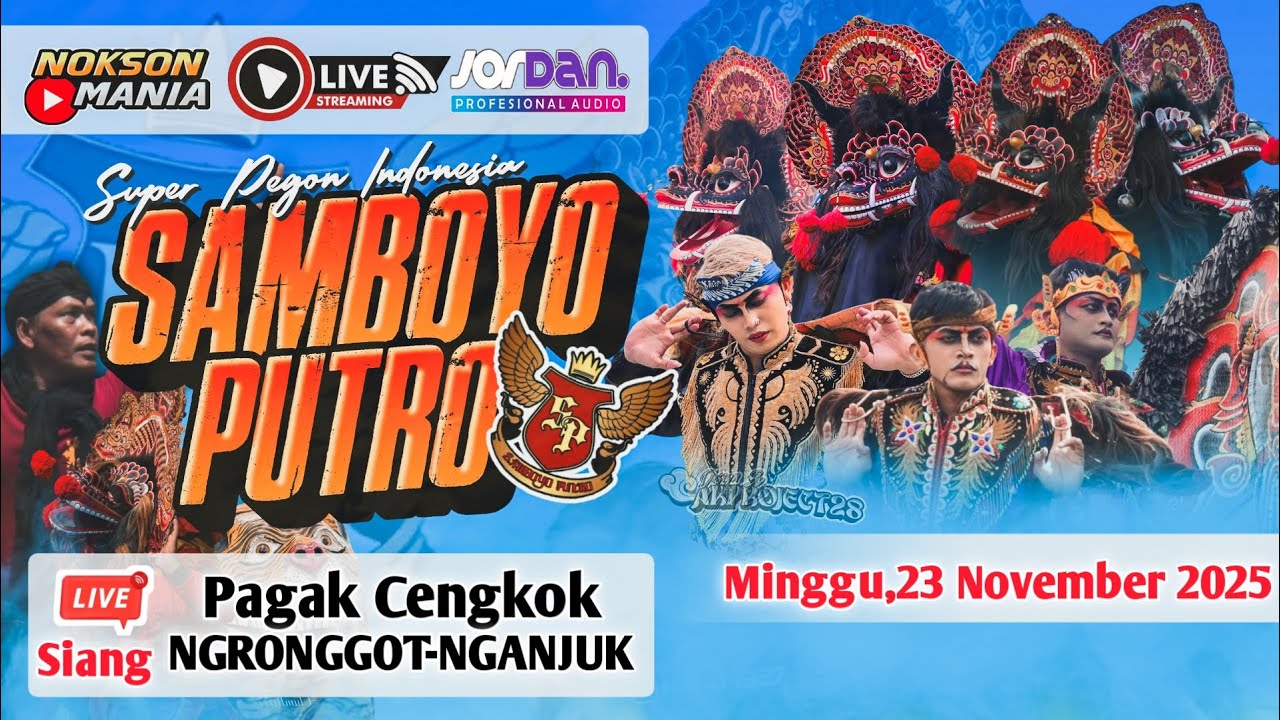 Live Jaranan SAMBOYO PUTRO Live Pagak Cengkok Ngronggot Nganjuk JORDAN AUDIO