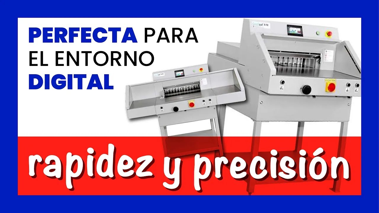 ☑️ Guillotina profesional de papel ELÉCTRICA PROGRAMABLE Grafcut 52