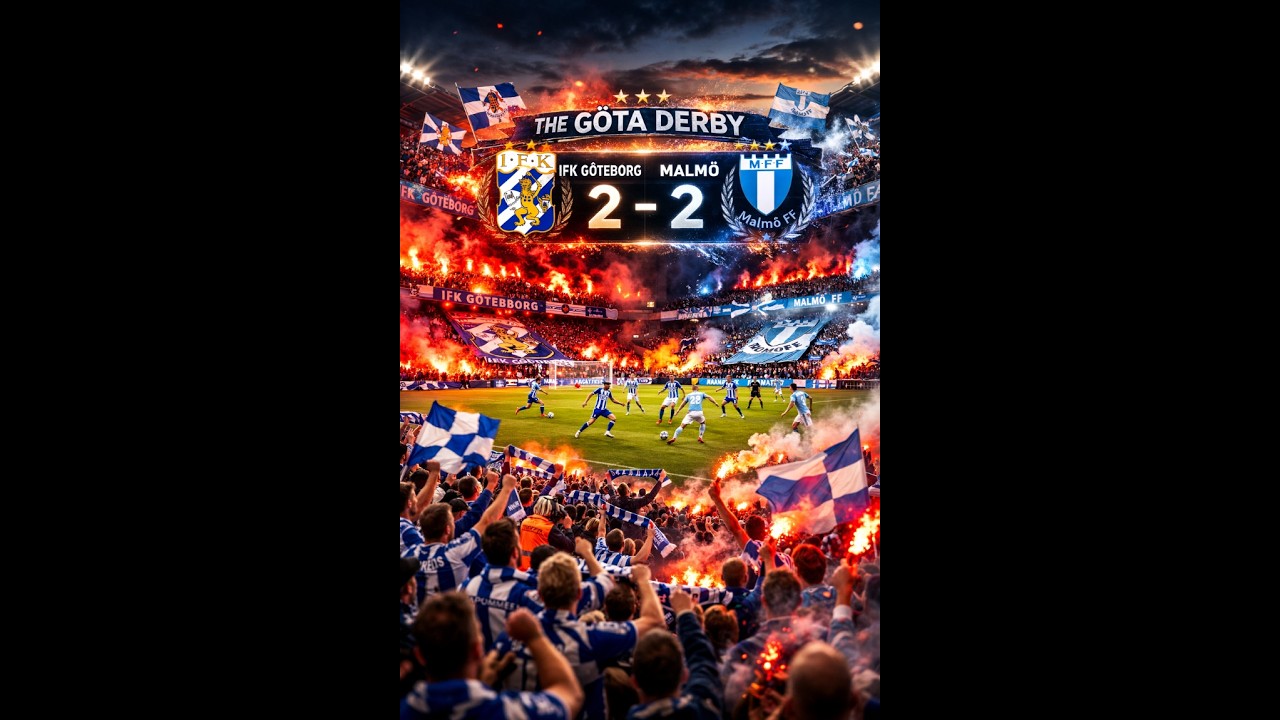 🇸🇪 SWEDEN ⚽ IFK Göteborg 2–2 Malmö FF | Crazy Match with Beautiful Goals!