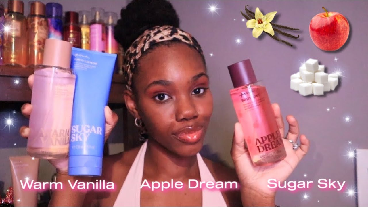 NEW! VS Pink SUGAR SKY, WARM VANILLA, APPLE DREAM REVIEW 🍦🍎✨ + Comparisons