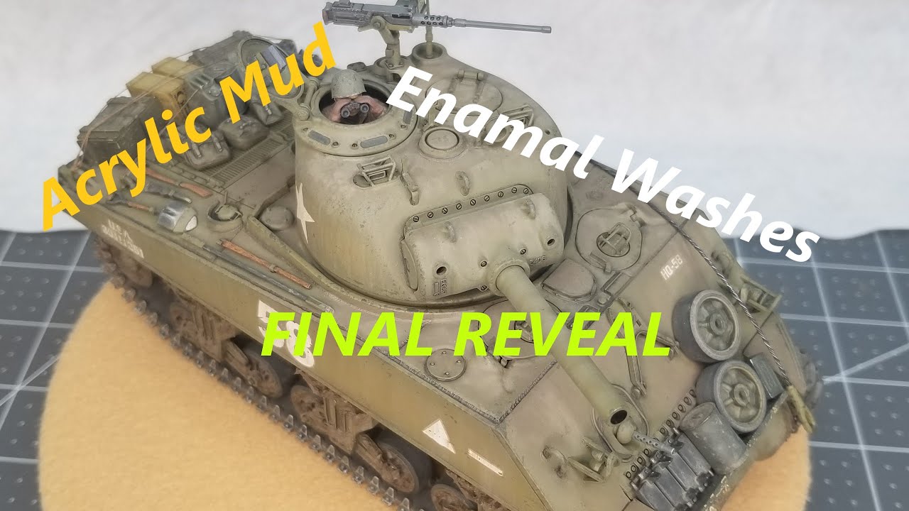 M4A3 Sherman 105mm Howitzer by Tamiya in 1/35 Scale Weathering and Final Reveal