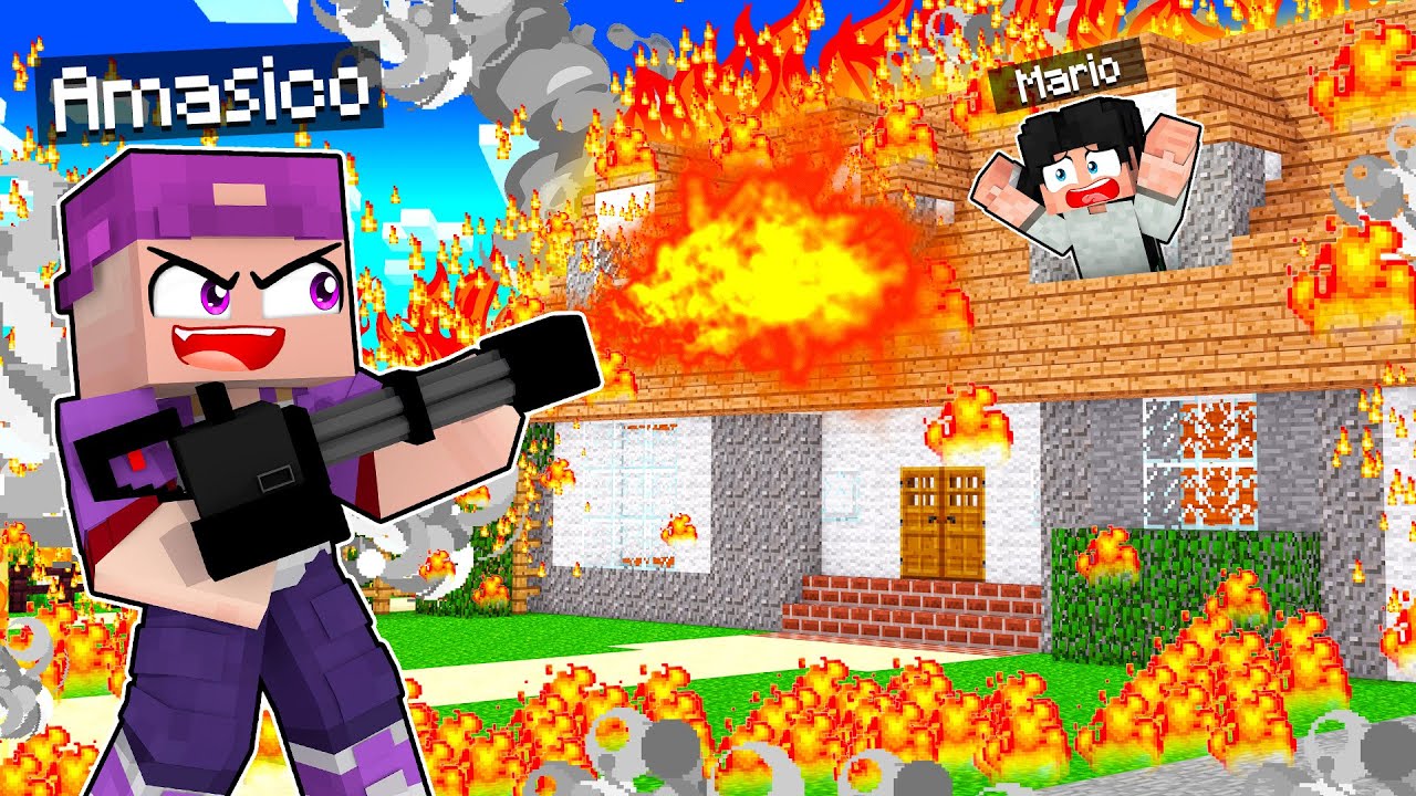 DISTRUG CASA lui MARIO ROBERT in MINECRAFT!